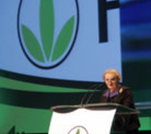 Madeleine K. Albright asiste a la celebración del aniversario de Herbalife en España