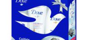 Dove aúna tres productos hidratantes en un pack navideño