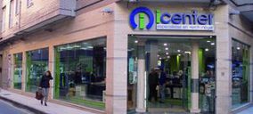 La bandera Icenter, a medio gas