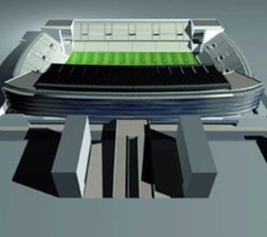 El futuro hotel del estadio Ramón de Carranza contará con cerca de 200 habitaciones
