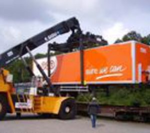 TNT prueba una ruta ferroviaria