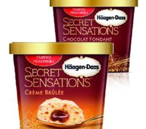 Un helado con corazón líquido