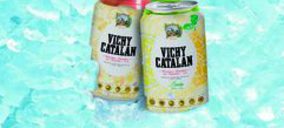 Vichy Catalán enlata el agua mineral 