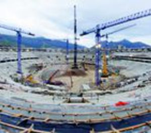 Cuatro grúas Linden Comansa en el mítico Maracaná