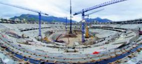 Cuatro grúas Linden Comansa en el mítico Maracaná