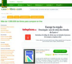 Telepizza y Casa del Libro regalan libros electrónicos