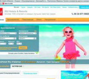 Riu lanza su web en ruso