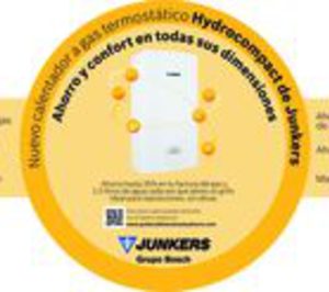 Junkers presenta calentador termostático Hydrocompact 