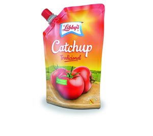 Libbys innova con ketchup en doypack