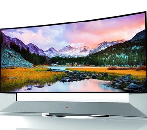 LG presenta en CES 2014 su primer televisor curvo Ultra HD