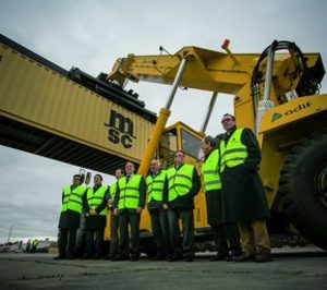 Parte el primer tren del Centro Logístico San Lázaro