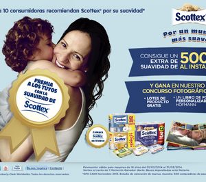 Kimberly-Clark promociona la suavidad de Scottex