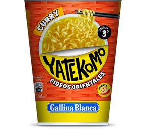 Gallina Blanca amplía la gama de fideos orientales Yatekomo