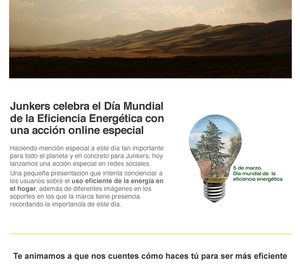 Junkers apuesta por las tecnologías ecoeficientes