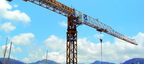 Una grúa Comansa Jie en un hotel de Hong Kong