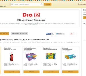 Soysuper integra el supermercado DIA Online 