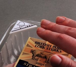 Una etiqueta táctil y bio-reactiva, para medir la caducidad de los alimentos