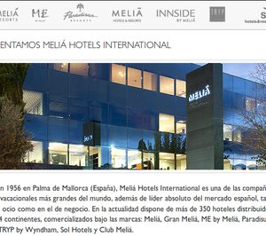 Meliá Hotels respalda su apuesta digital con una inversión de 100 M€
