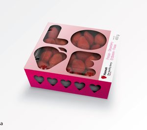 Grufesa lanza un envase de San Valentín y presenta Hannah en Fruit Logística