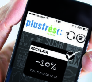 Plusfresc lanza una app que permite redimir vales descuento desde el móvil