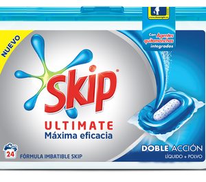 Skip avanza en detergentes con Ultimate Doble Acción