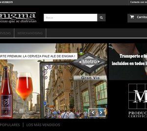 Cervezas Enigma abre tienda online