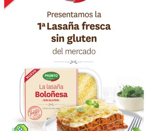 Freshmeals lanza lasaña refrigerada sin gluten