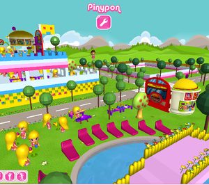 Famosa desarrolla el juego virtual Pinypon Play World