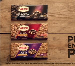 Chocolates Valor publicita sus tabletas tradicionales