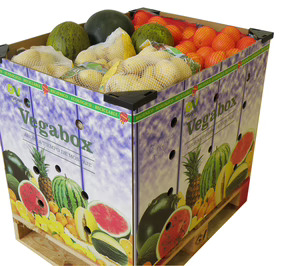 Vegabaja Packaging lanza ‘Vegabox’, un contenedor expositor para frutas y verduras
