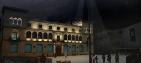 La fachada del Museo San Telmo de San Sebastián lució el alumbrado dinámico de Philips