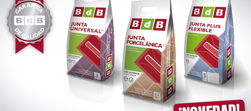 BdB amplía su marca propia con una gama de morteros de rejuntado