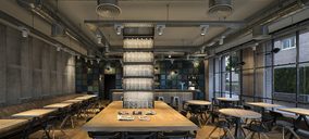 Lamp ilumina el restaurante OhBo