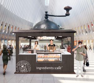Ingredients: Café lanza como nuevo formato un quiosco en forma de molinillo