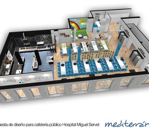 Mediterránea inicia las obras de la nueva cafetería del Hospital Miguel Servet