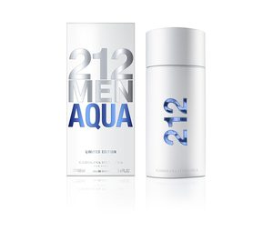 Puig lanza en edición limitada la fragancia 212 Men Aqua, de Carolina Herrera