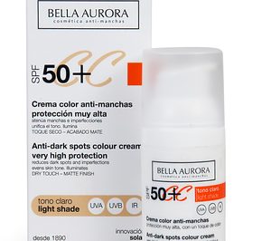 Bella Aurora lanza la Crema Color SPF50+ anti-manchas