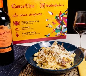 Campo Viejo y Foodinthebox lanzan tres nuevos packs de vino y menús caseros