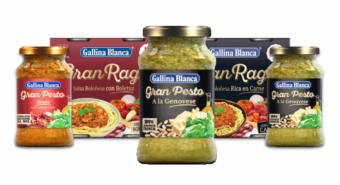 Nuevas salsas para pasta de Gallina Blanca