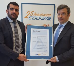 Codisys recibe el certificado de calidad ISO 9001:2015