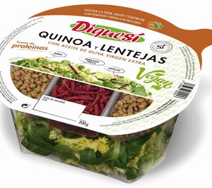 DiqueSí lanza su nueva gama de ensaladas 100 % veganas