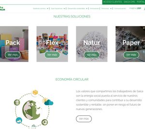 Saica estrena web corporativa