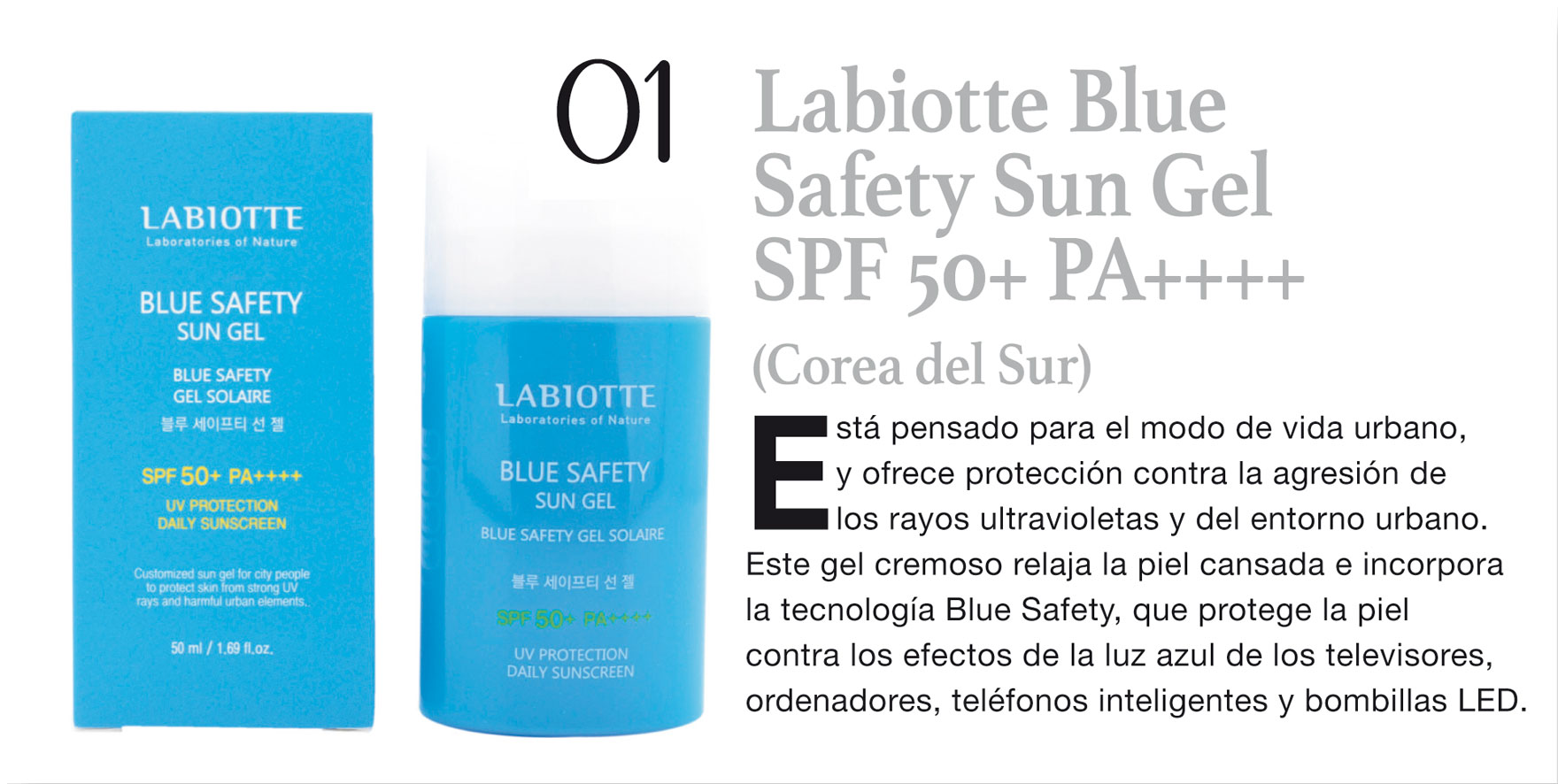 Labiotte Blue Safety Sun Gel SPF 50+ PA++++