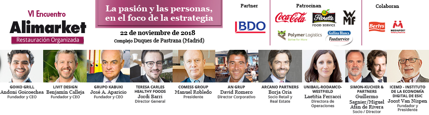 Programa del VI Encuentro Alimarket Restauración Organizada