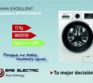 Eas Electric amplía su gama Excellent con una lavadora de 12 kg