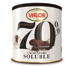 Chocolates Valor lanza cacao soluble 70% y la línea Dark milk