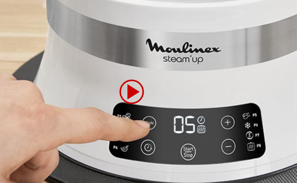 Moulinex Steam'up cocina al vapor directamente sobre el plato