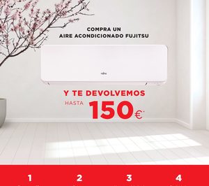 Fujitsu reembolsará con hasta 150 € por la compra de un aire acondicionado