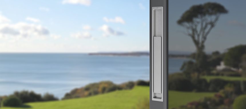 Hoppe lanza manilla plana para puerta corredera