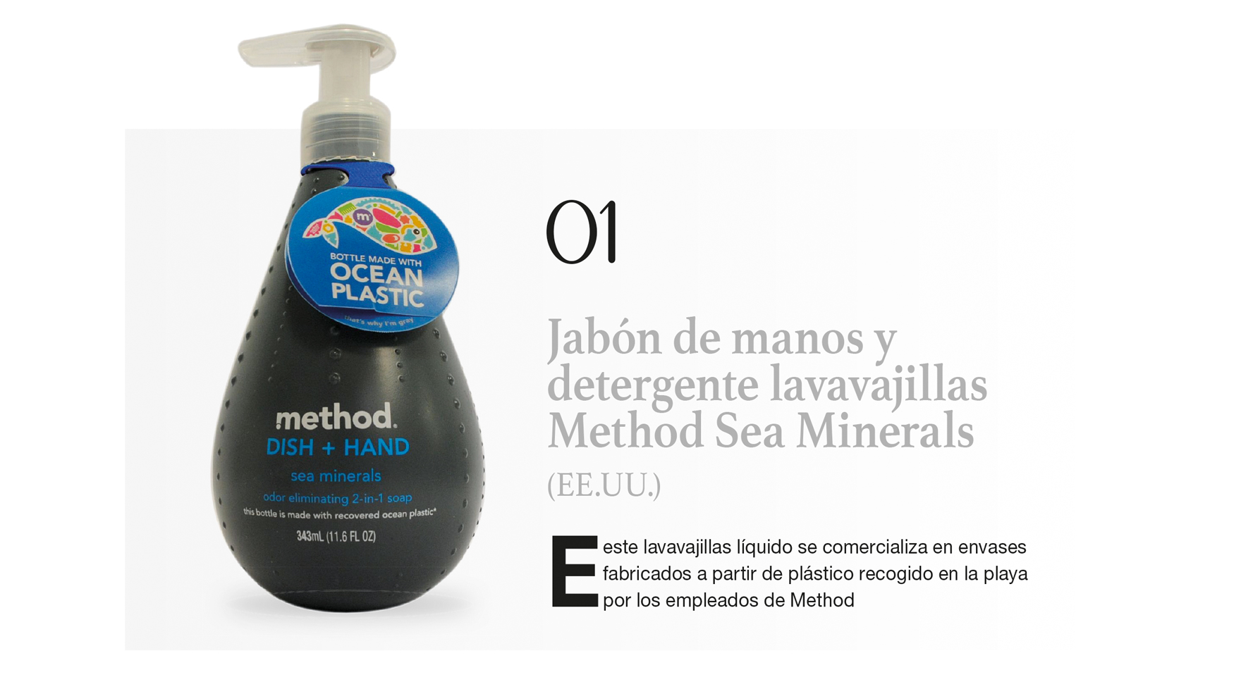 Jabón de manos y detergente lavavajillas Method Sea Minerals (EE.UU.)